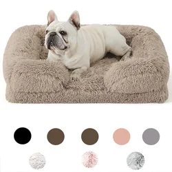 Square Dog Bed Dog Plush Pet Bed Winter Thickened Pad Dog Sleeping Bed Sofa Removable Pad Dog Small Large Dog square kennel