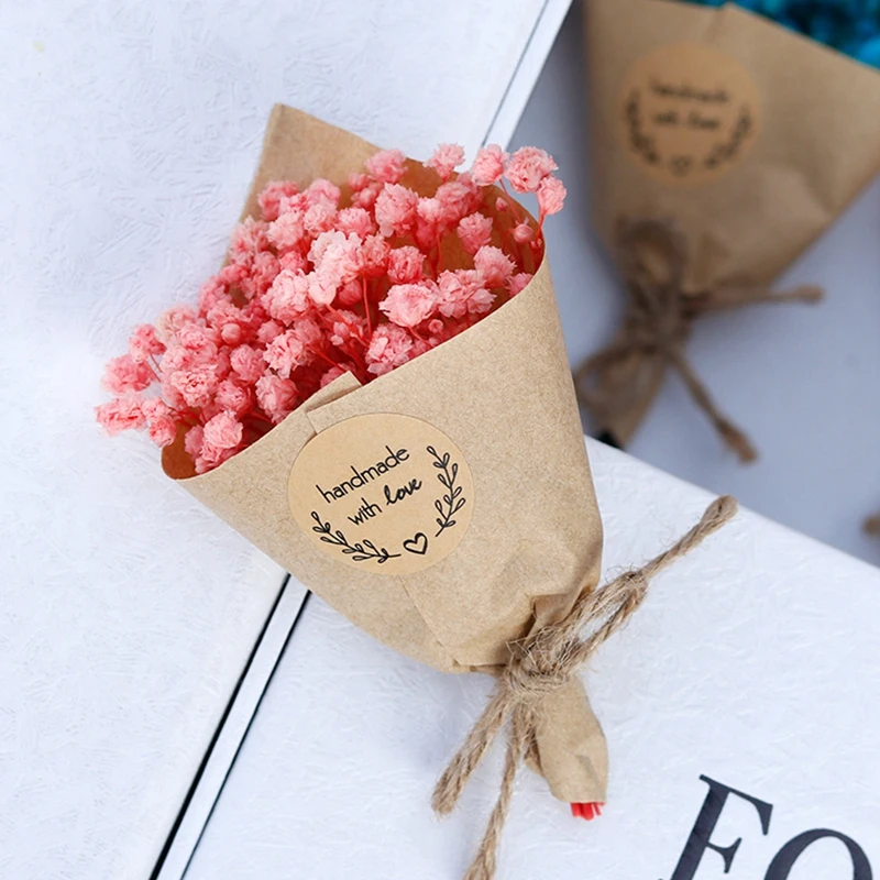 Bouquet de Fleurs vaccées Naturelles, Mini Fleurs Éternelles, Cadeaux pour Invités de Mariage, DIY