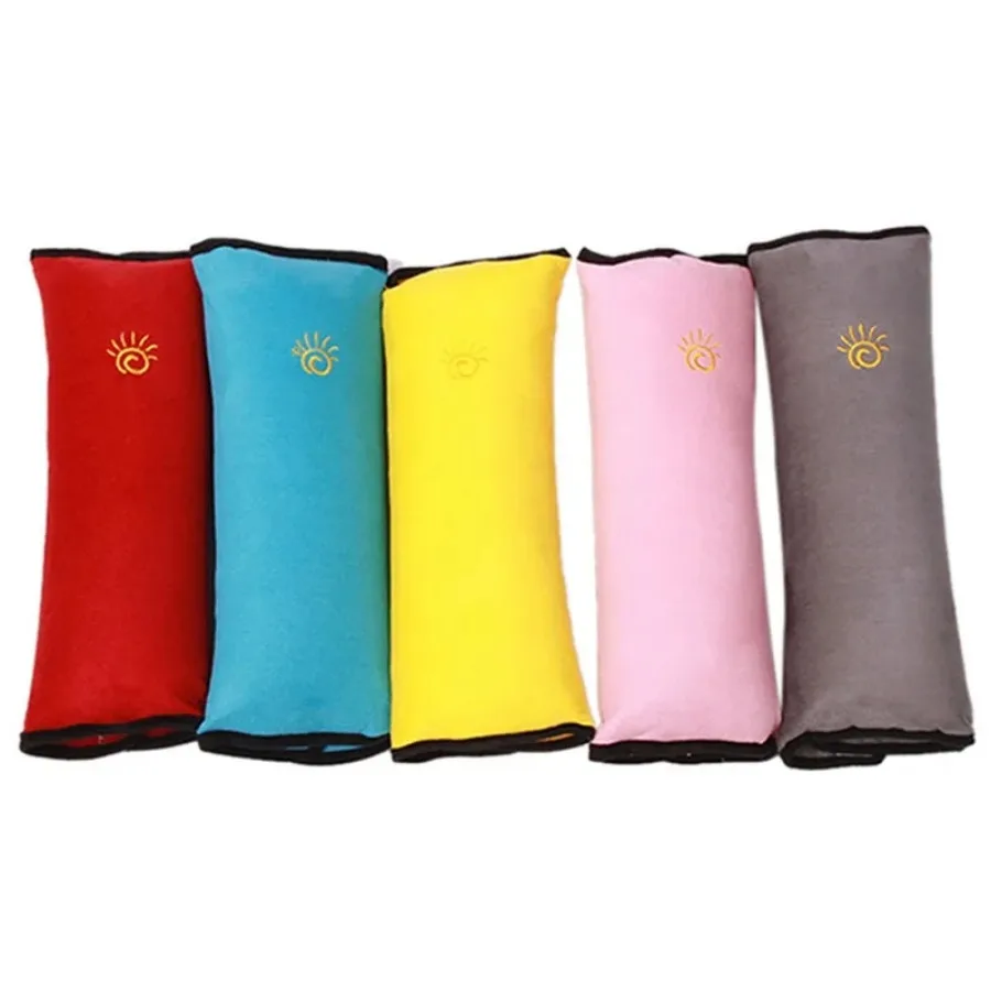 Universal Kid Car Pillows Head Protector Plush Cover Baby Sleeping Pillow Adjustable Auto Safety Seat Belt Shoulder Cushion