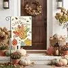 AVOIN colorlife Thanksgiving Turkey Garden Flag 12x18 Inch Double Sided jjp