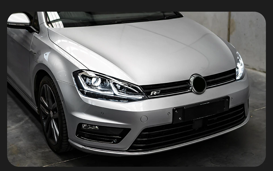 Car Lights for Golf 7 2013-2017 MK7 LED Auto Headlight Assembly and Front Grill Upgrade Dynamic Bifocal Lens LHD RHD Accessories