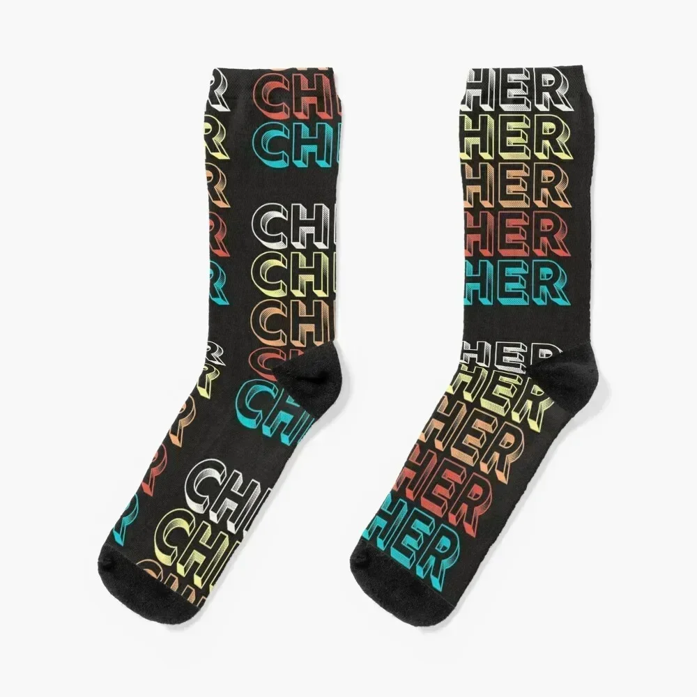 

Cher Retro Vintage Style Name Gift Socks Climbing cotton hiking anti slip football Socks Woman Men's