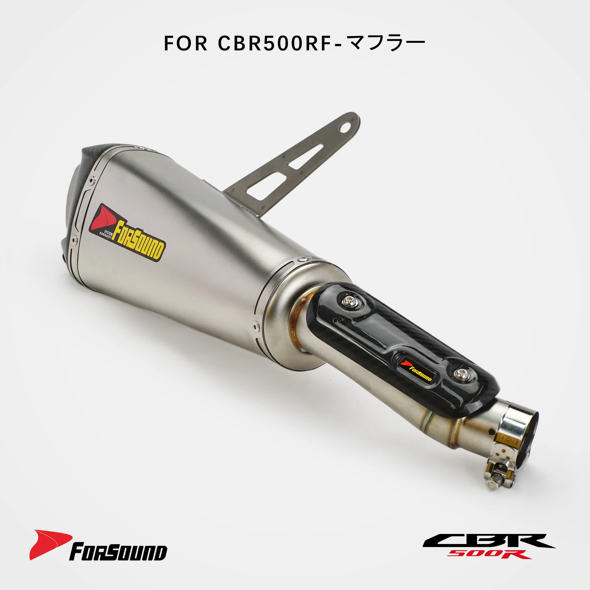 Slip-On Mid Link Pipe Exhaust Set For Honda CBR400R Four CBR500R Four 2026 Stainless Steel Removable DB Killer High Flow Modify