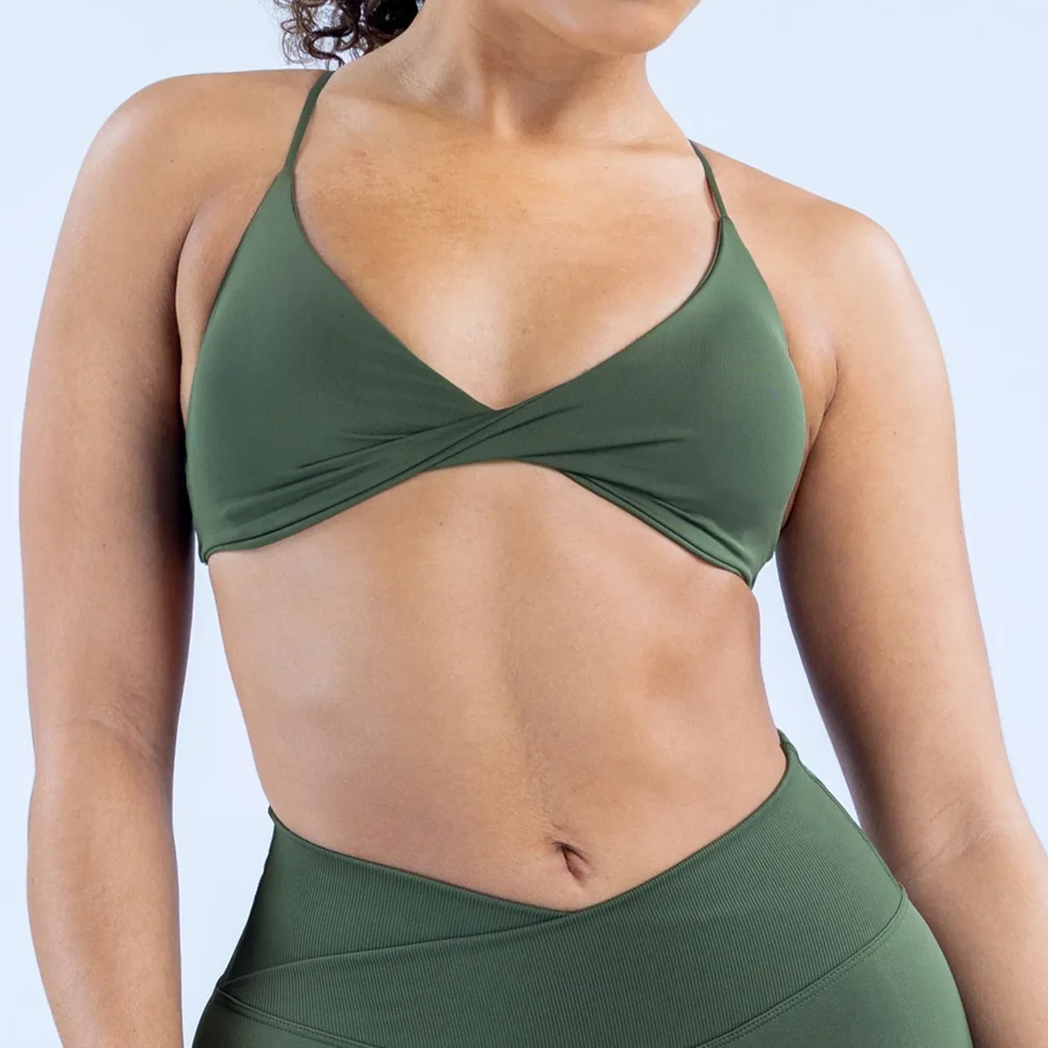 DFYNE Front Sports Bra High Support Women Gym Clothes Fitness Underwear Push Up Seamless Yoga Bra Workout Yoga Top image 6