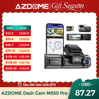 AZDOME M550 Pro Dash Cam Built-in GPS 5G WiFi 4K+1080P Dual Dash Camera for Cars 1440P+1080P+1080P Front and Rear Inside Car DVR