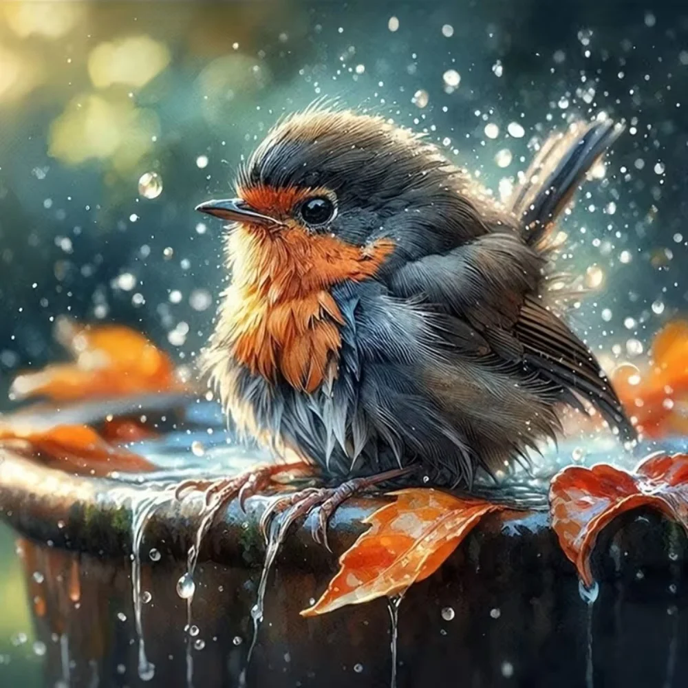 Momoart New Arrival Diamond Embroidery Bird Animal Painting DIY Diamond Mosaic Picture of Rhinestones Decor for Home Child Hobby