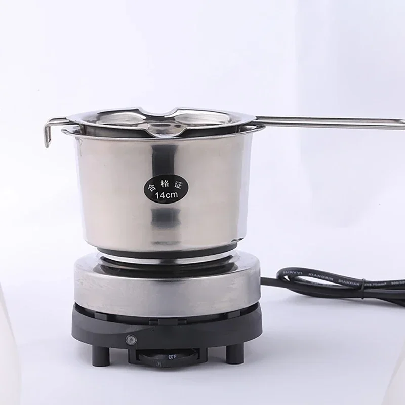 220V Wax Melting Stainless Steel Pot DIY Scented Candle Soap Chocolate Butter Handmade Soap Tool Handmade Wax Heating Boiler Set