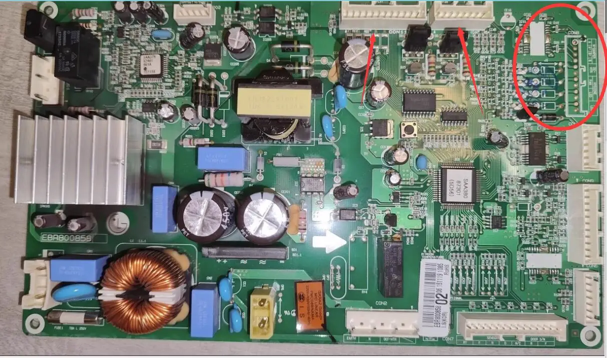 تستخدم لأجزاء الثلاجة LG لوحة تحكم الثلاجة EBR800858 EBR80085802