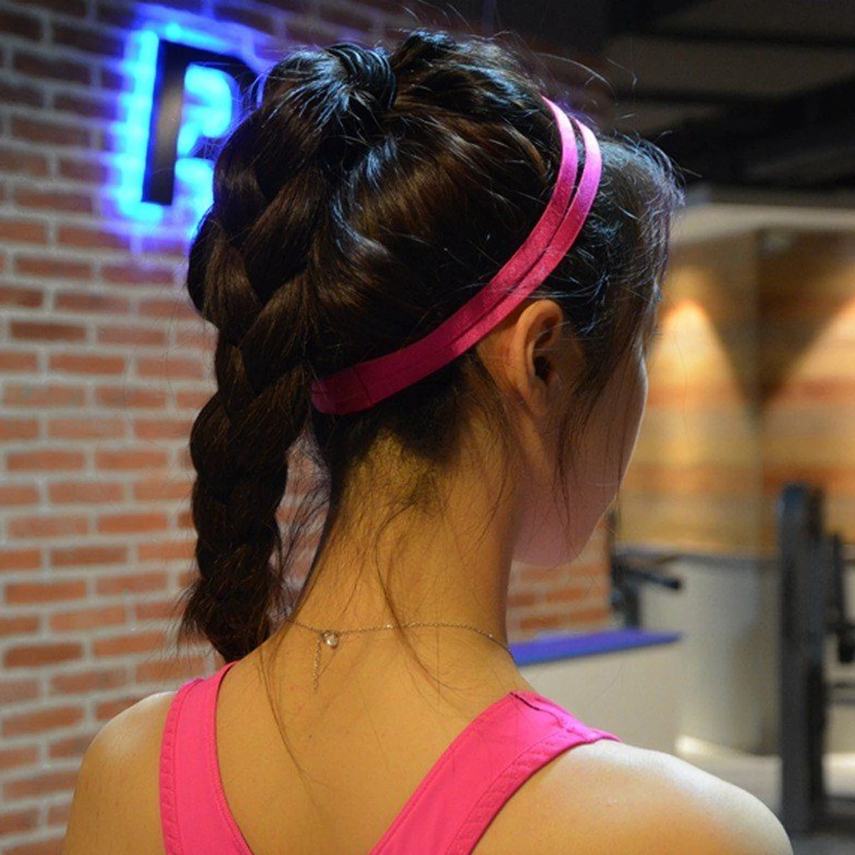 

9 Pcs Anti-slip Hair Strap Elastic Stretch Headbands Running Exercise Sports Yoga Rope Stretchy Sweatband Women's