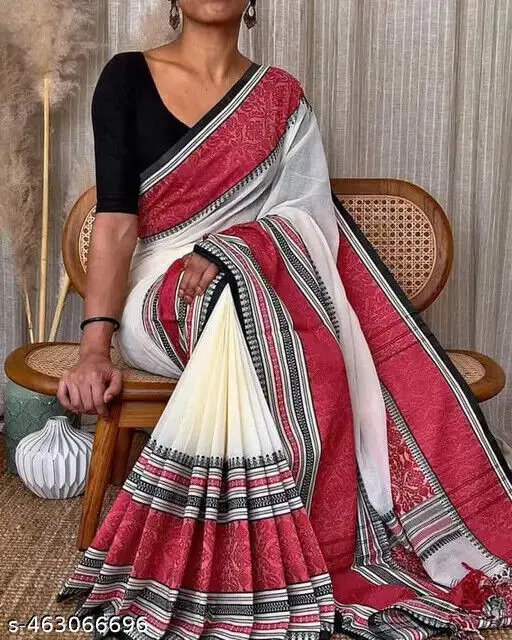 

Cotton Printed Sari Women's Daily Wear Independent Shirt (not Sewn)