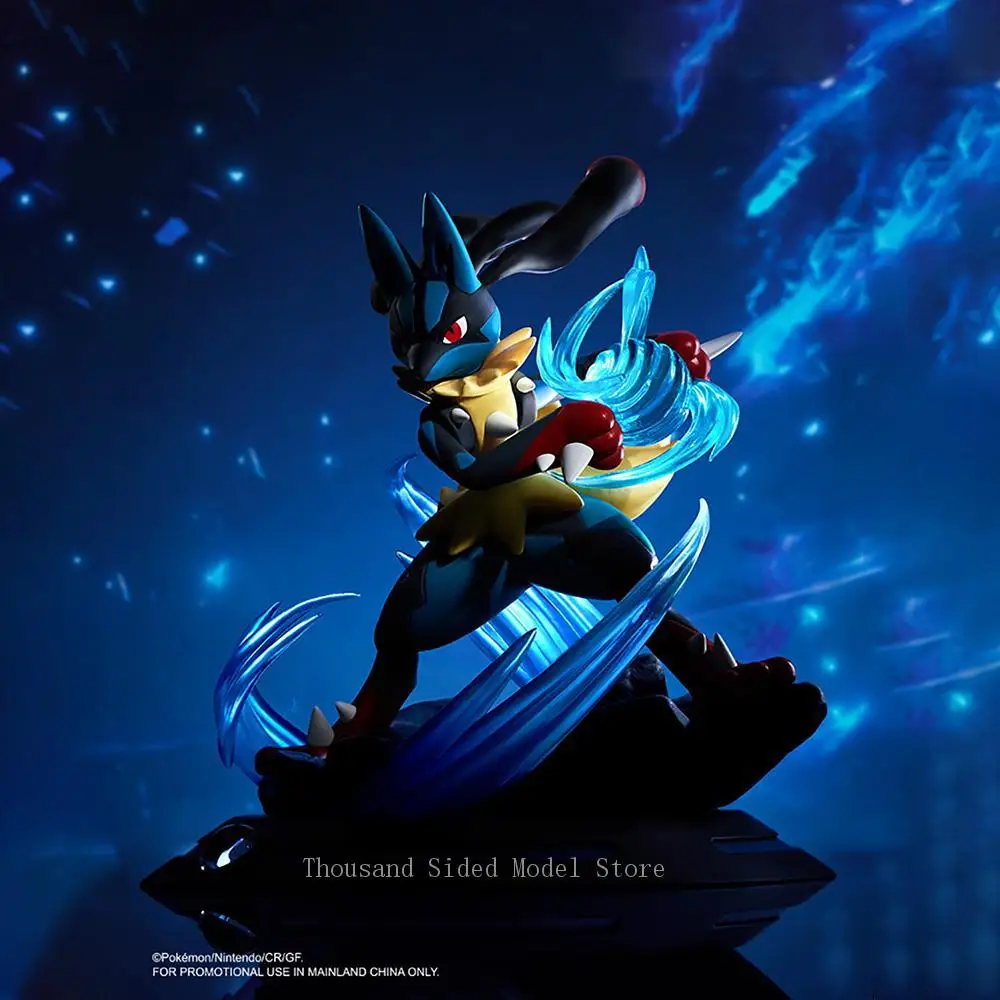 在庫ありオリジナル-funism-ポケモン-スーパー-ルカリオ-プライム-フィギュア-ミニ-ルカリオ-アニメ-フィギュア-モデル-コレクタブル-おもちゃ-モデル-オーナメント-12cm