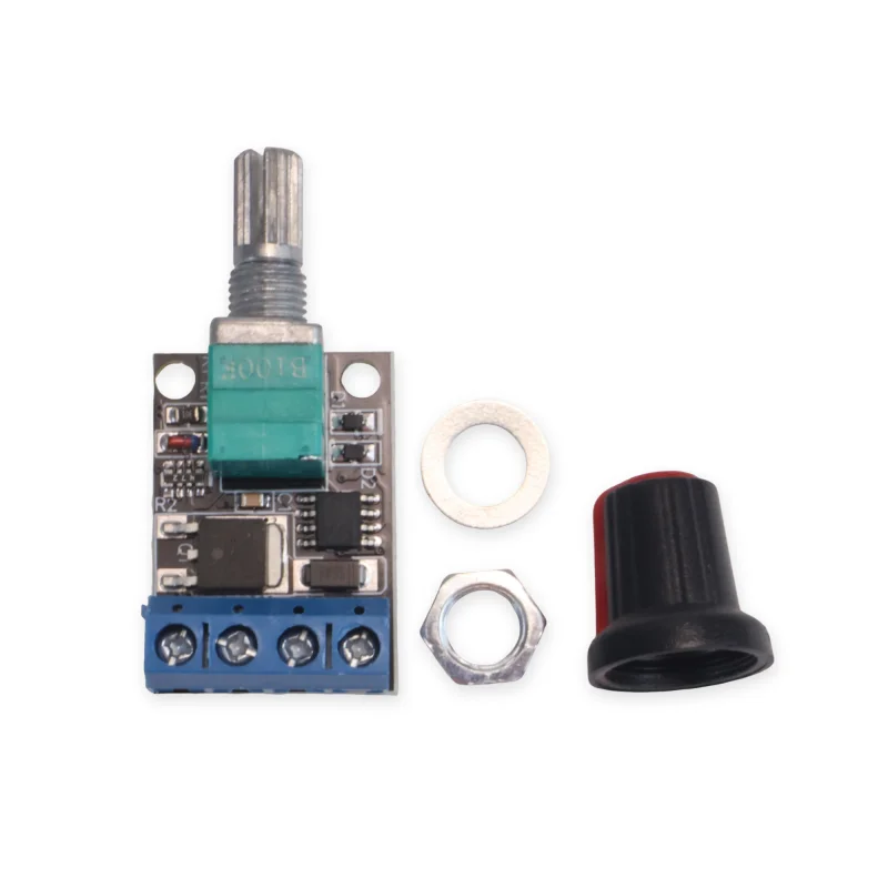 10A PWM DC Motor Speed Controller 5V-16V Stepless Regulator with Switch, LED Dimmer Module for Arduino Fan Robot Control