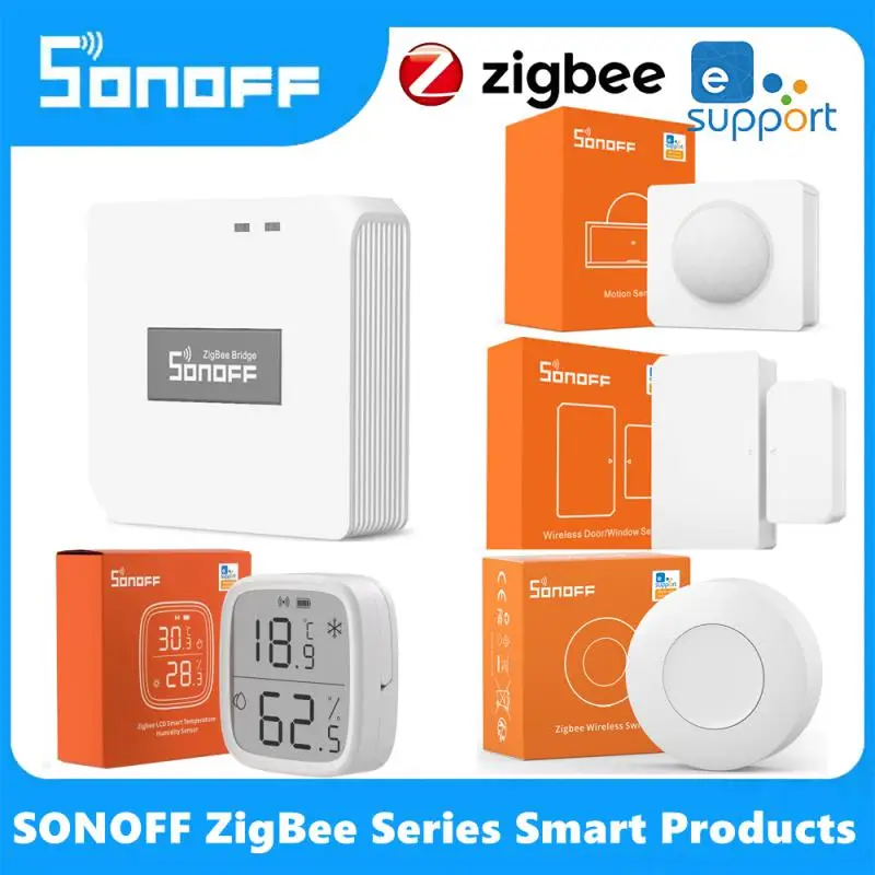 SONOFF Zigbee Bridge Pro Gateway Smart Wireless Switch Temperature And Humidity Sensor Motion Sensor Wireless Door Window Sensor