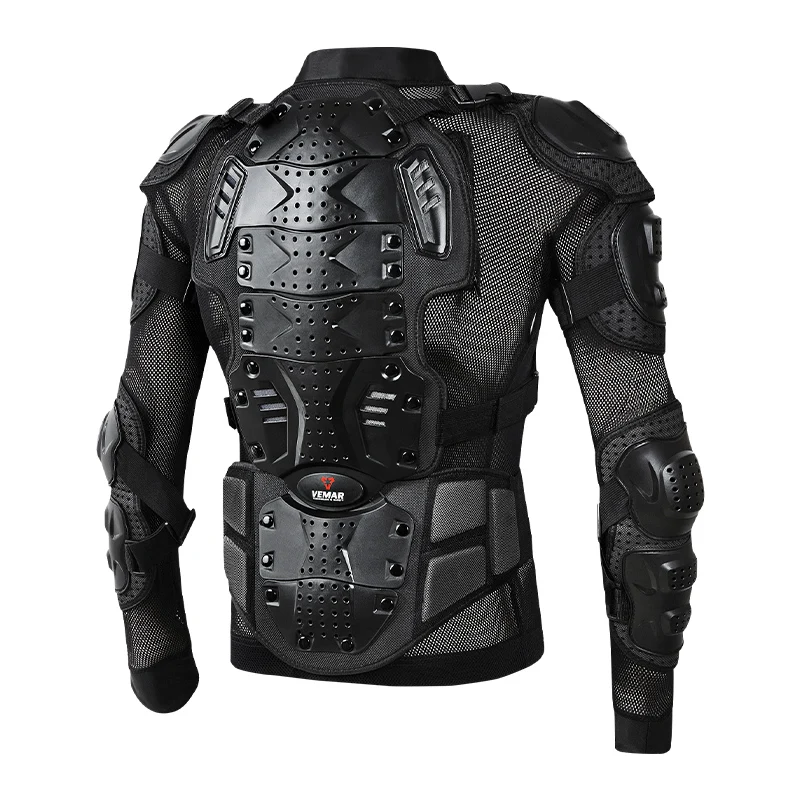 VEMAR-Armure de moto pour homme, GlaRacing, Protection du corps, Protection anti-chute, Coude, Poitrine, Taille élastique, Ensemble complet