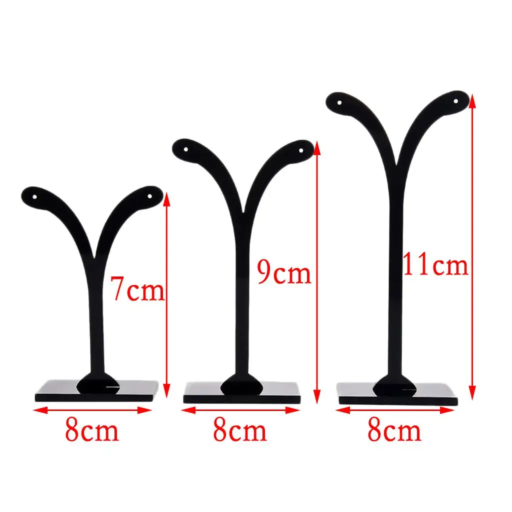 Винтажные ювелирные изделия, серьги, вешалка, держатель-органайзер, черная стойка