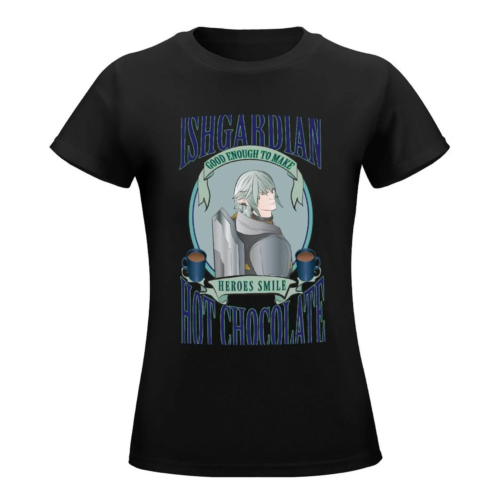 Ishgardian Hot Chocolate T-Shirt cute clothes summer tops tees rock and roll t shirts for Women