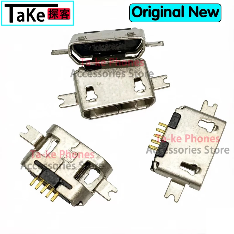 100-1000Pcs Micro USB Connector plug Charging port Mini USB Jack socket charger Flat mouth 1.0mm For Moto Motorola ME525 + DEFY