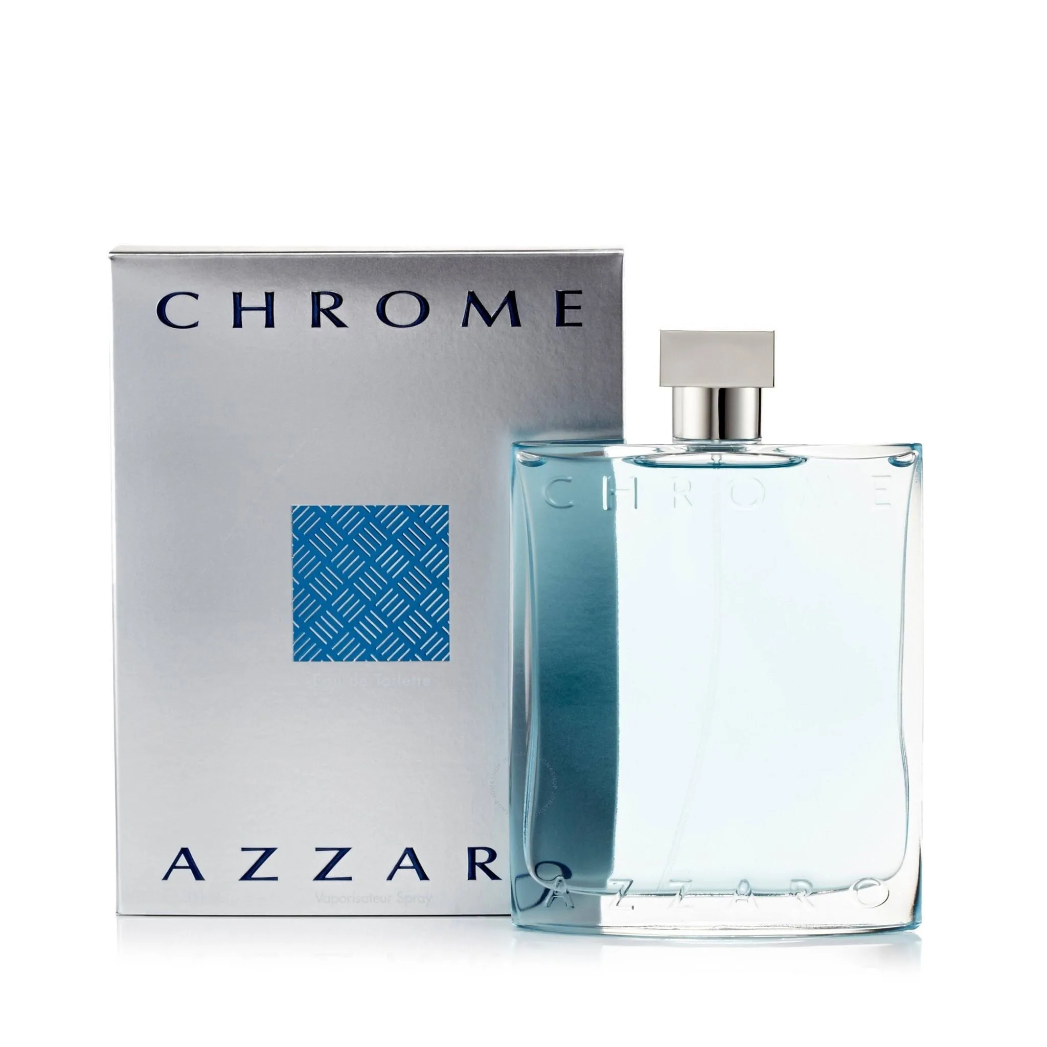 

Azzaro Chrome Eau de Toilette, Sleek Blue Glass Bottle, Fresh Scent, Men's Fragrances