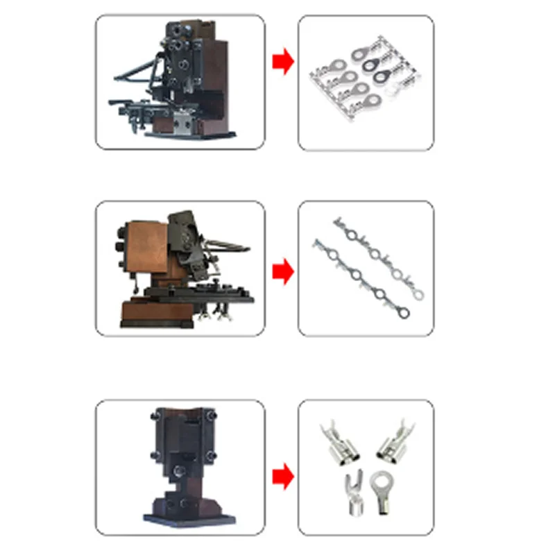 Stampo e lama a grana singola orizzontale verticale per crimpatrice terminale completamente automatica