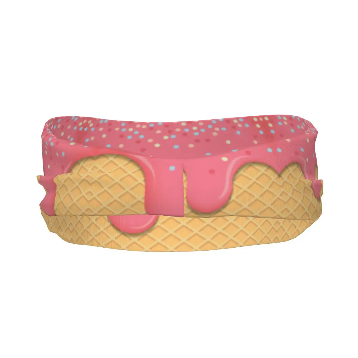 Flowing Ice Cream Pink Sports Headband Quick Dry Sweatband for Gym Tennis Outdoor Sport Hair Band