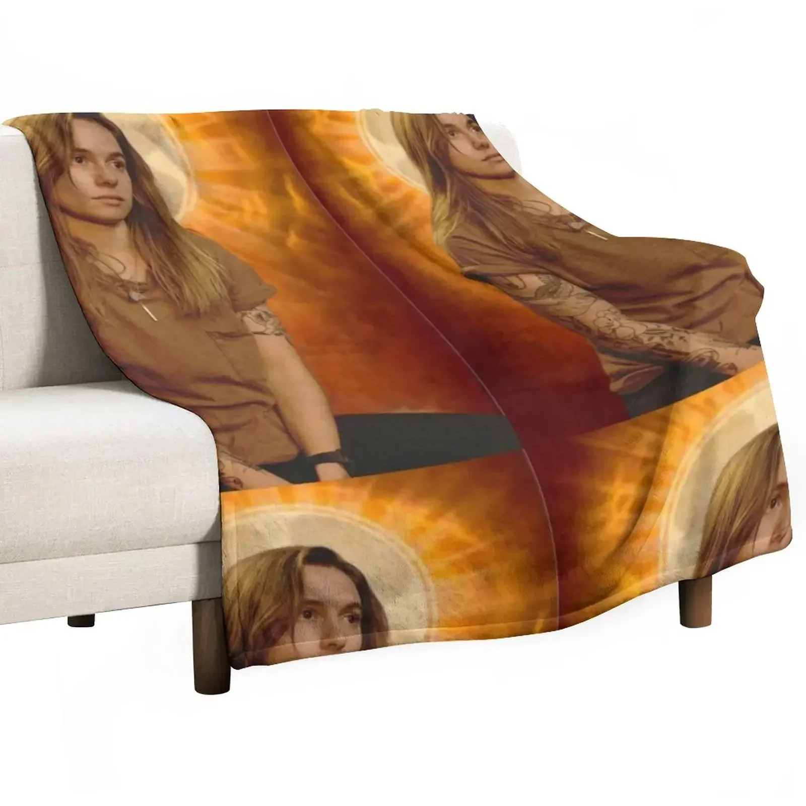 julien baker religion Throw Blanket Hairys Moving Blankets