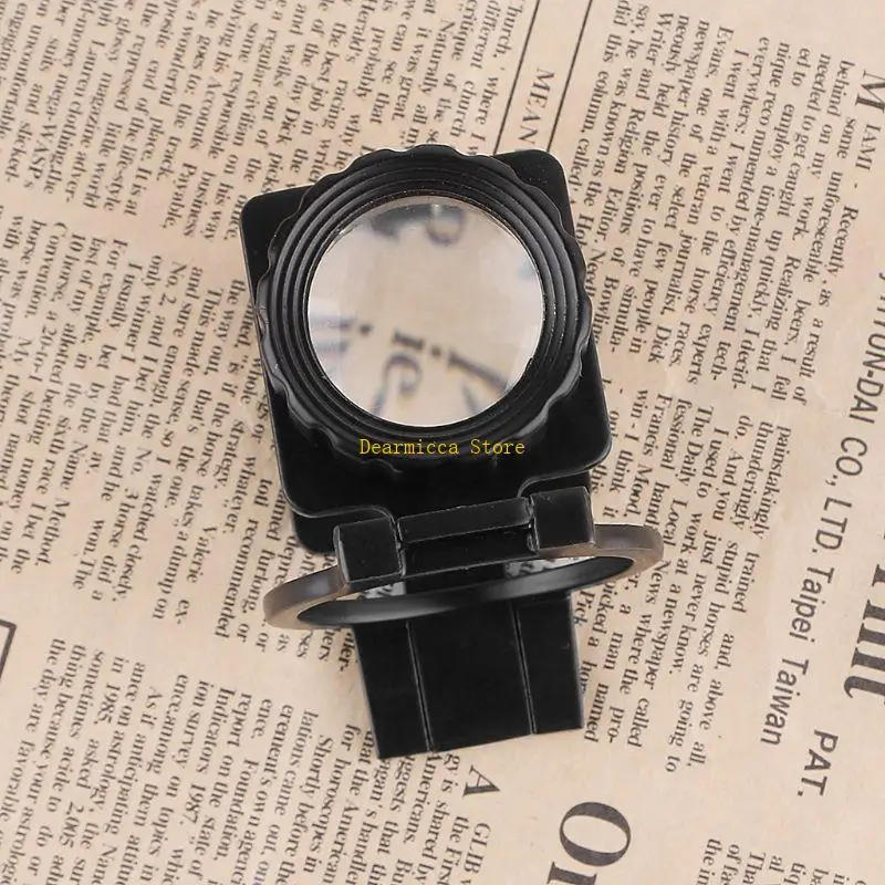 

P0UE 20X Coin Magnifier Portable Metal Eye Loupe Sewing Glass for Textile Optical Jewelry Tool Clothing