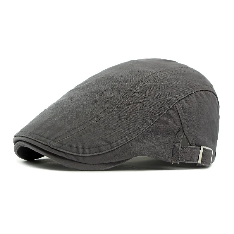 Koreanischen Stil Baumwolle Hüte Großhandel Britischen Stil männer Einfarbig Schirmmütze frauen Maler Baskenmütze Frühling und Sommer trendy – Detail 16