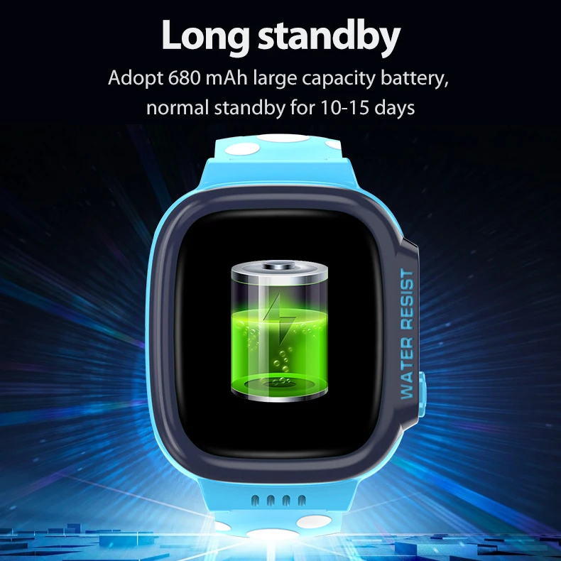 696 Y92 reloj inteligente para niños pantalla de 1,44 pulgadas LBS posicionamiento GPRS impermeable foto música llamada SOS reloj antipérdida reloj para niños