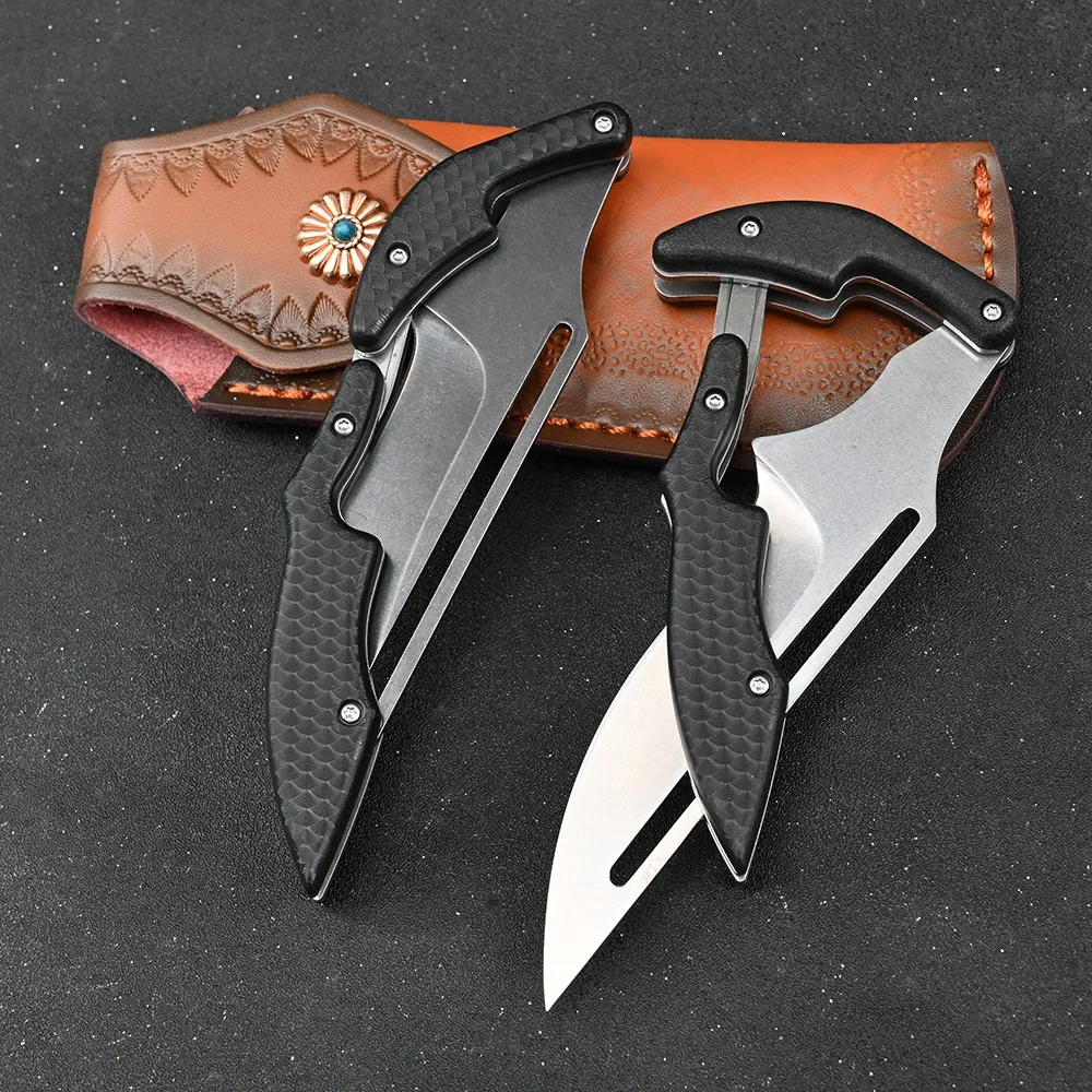 Camping Utility Pocket Knives Self Defense Tactical Survival Hunting Folding Knife Outdoor 5CR15mov blade EDC Tool