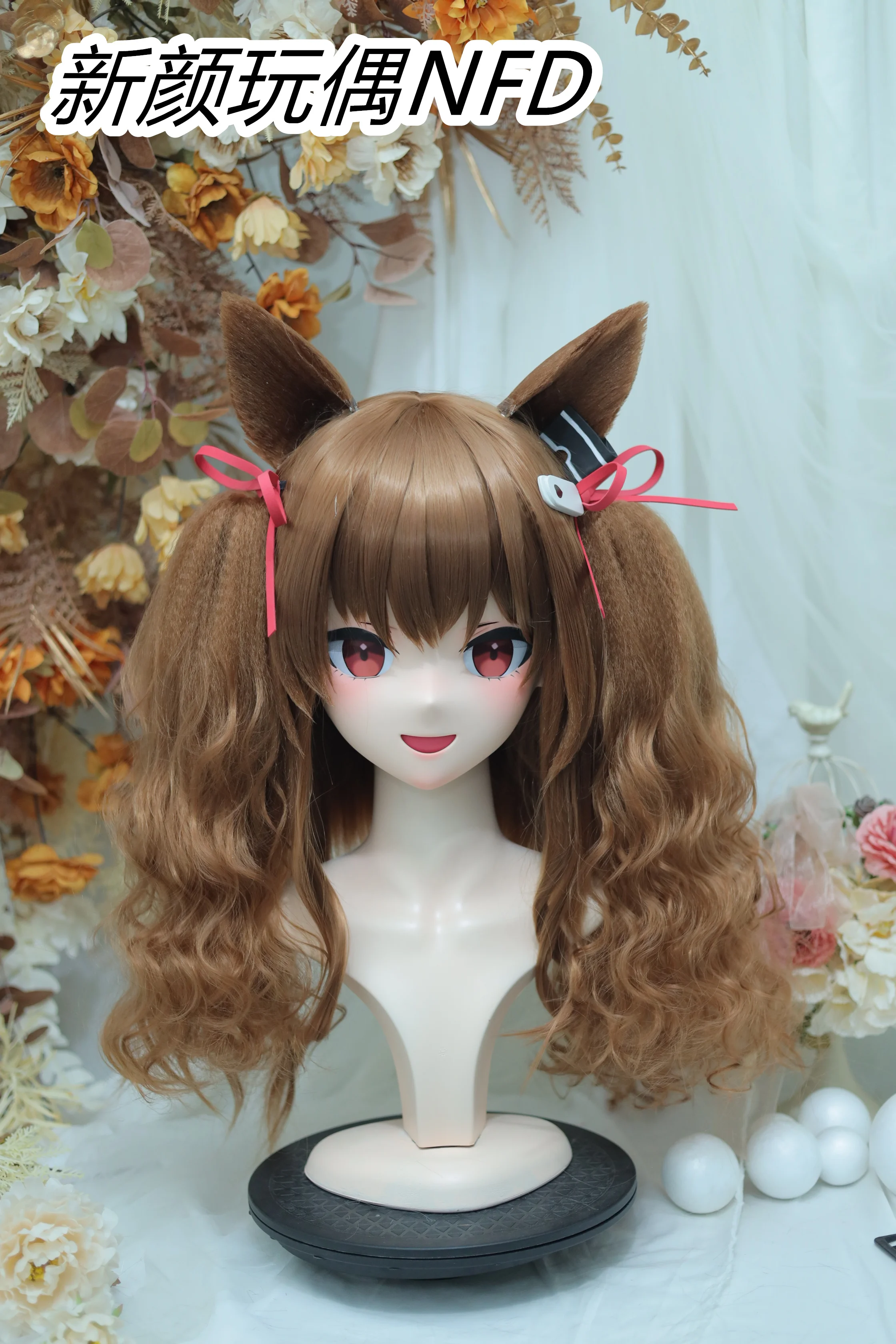 (NFD-1911)  Customize Character Female/Girl Resin Kig Full Head With Lock Anime Cosplay Japanese Animego Kigurumi Mask