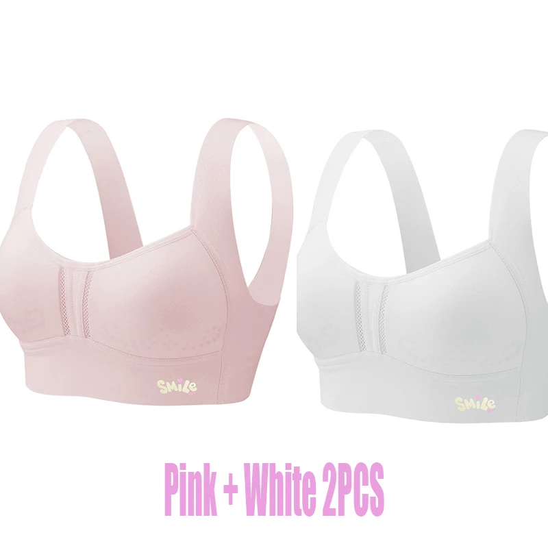 1-3Pcs Thin Summer Underwear for Teenage Girls, Anti-Bounce Vest for Students Cotton Sports Bra for Kids Student Vest - view 4