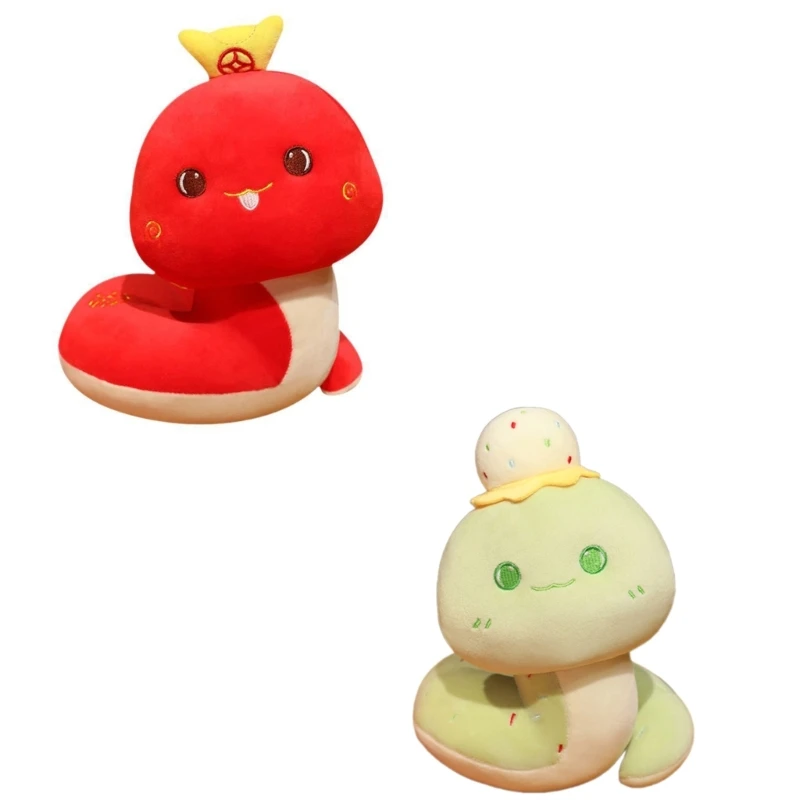 

2025 Snake Toy Chinese New Year Cartoon Stuffed Animal Plush Toy China Mascots