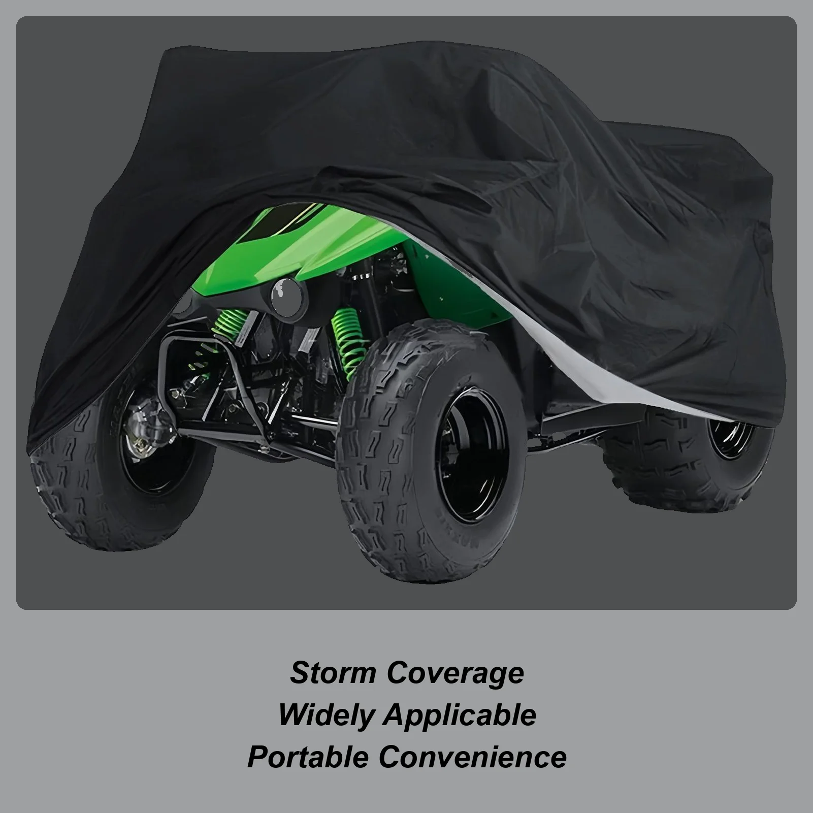 

Чехол для квадроцикла 210D, защита от ультрафиолета, пылезащитный чехол, водонепроницаемый чехол для пляжного хранения, гаража, подъездной дороги, фермы, ранчо