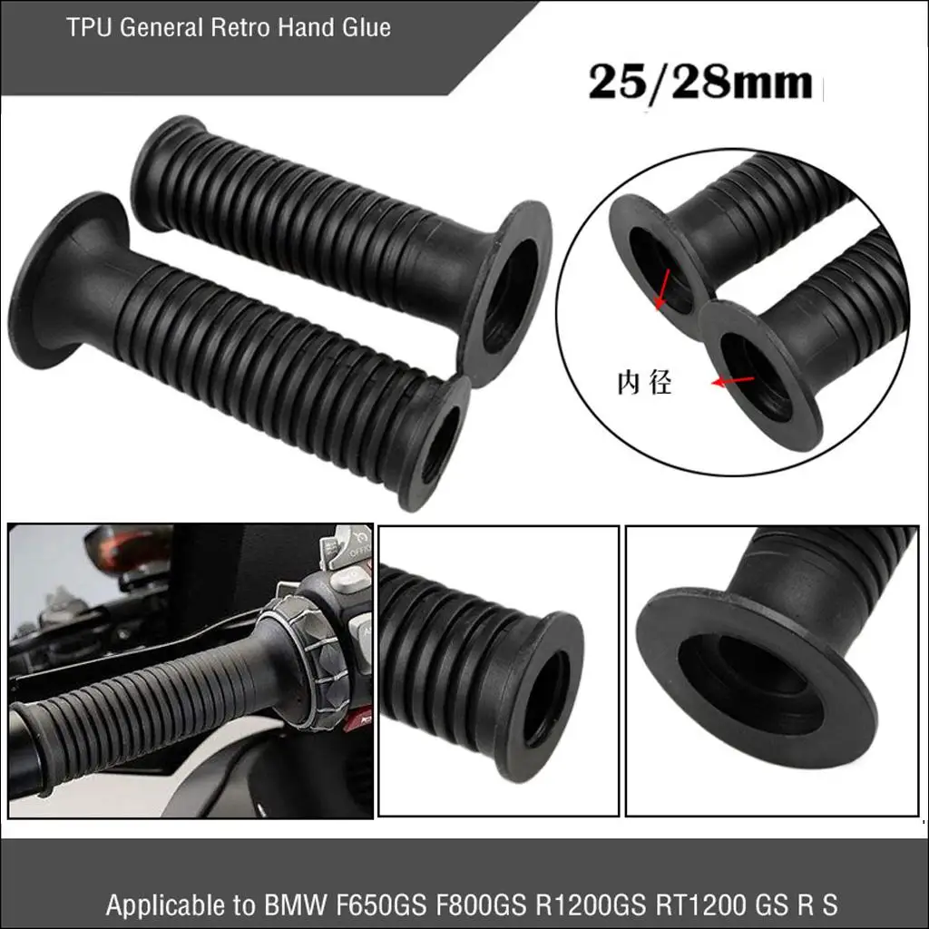 Motorcycle Handlebar Grips Durable Twist Throttle Hand Grip Set 22mm 25mm 28mm for F650GS F800GS RT1200 Scooters