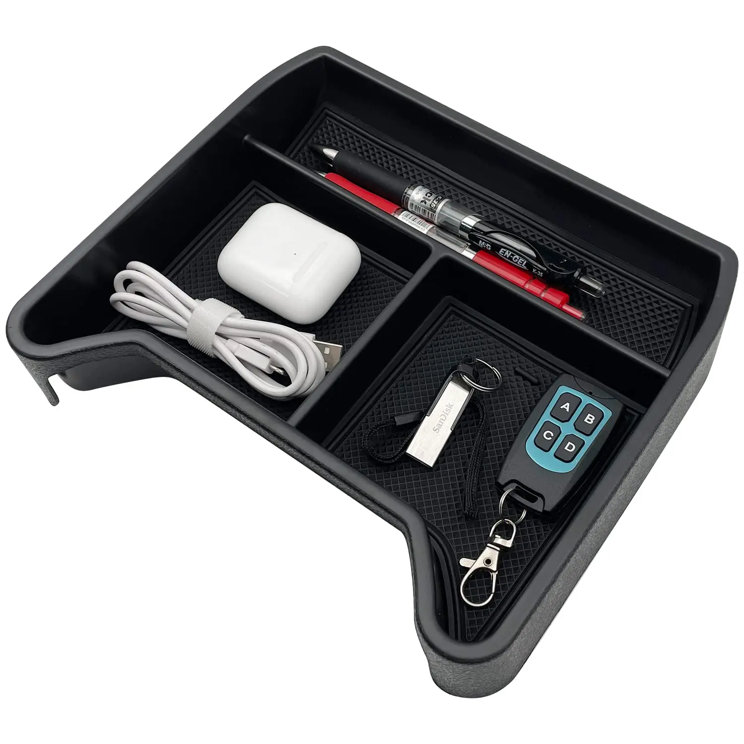 صندوق تخزين مسند الذراع لوحدة التحكم المركزية للسيارة صينية الزخارف لسيارة Volkswagen VW ID.4 ID4 ID 4 CROZZ منظم داخلي #2