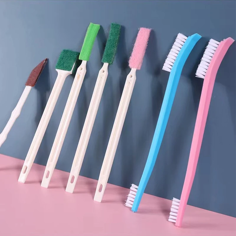 6 Style Gap Cleaning Tool Kit Curved Brush Home Bathroom Kitchen Tools Tank Straw Baby Milk Bottle Gap Glass Tube Cleaning Brush