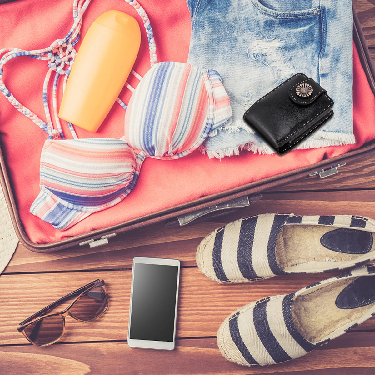 

1Pcs Premium Lipstick Pouch Compact Case with Mirror Simple Design for Travel Daily Use Lip Gloss Carrying Case