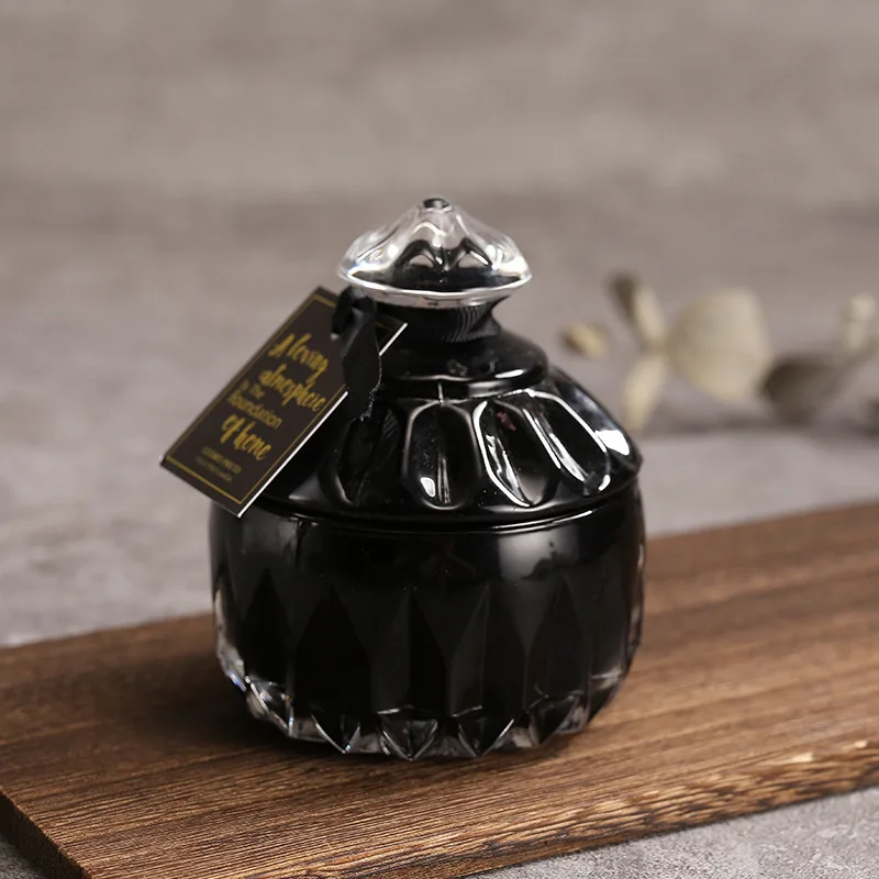 Ins Style Candy Glass Jar Scented Candle Essential Oils Soy Wax Candle Aromatherapy Home Decoration Birthday Xmas Gift