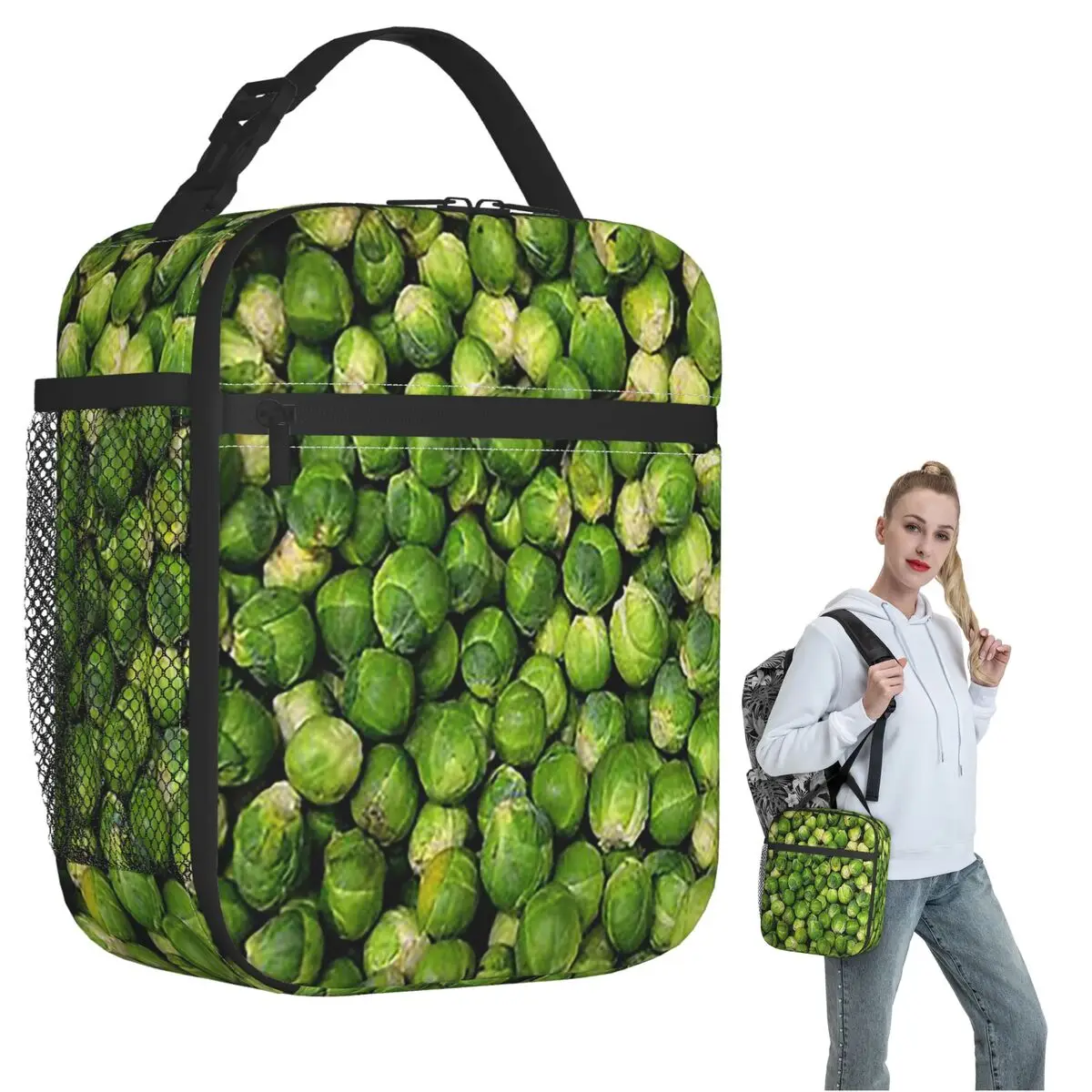 

Брюссельские ростки, новинка, изолированная сумка для обеда для женщин и детей, герметичные коробки для еды, термосумка для обеда