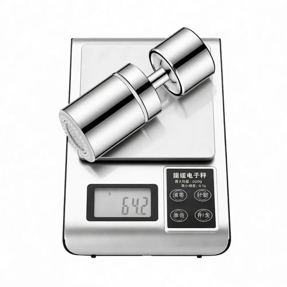 Kitchen Faucet Extender Universal Swivel Aerator Anti Splash Filter Nozzle Adjustable Spray Head Stainless Steel Water Tap