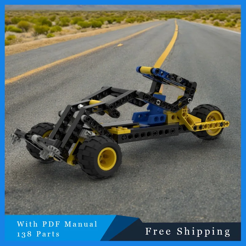 138 PTS désert vitesse course technique modulaire MOC bloc de construction créatif modèle enfants bricolage assemblage Puzzle cadeaux de noël