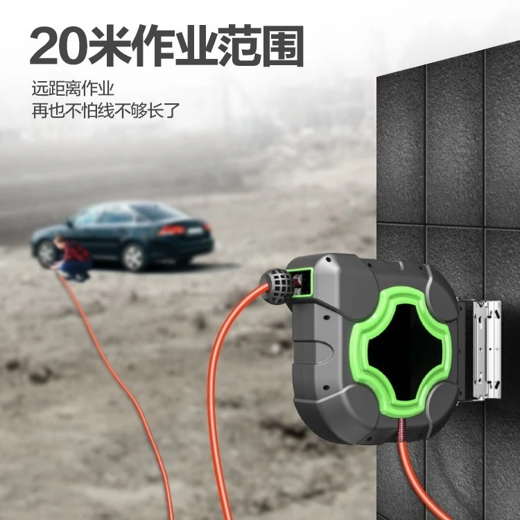 Dynamic telescopic pipe reel foam drum water drum PVC wrapped bobbin car wash water gun