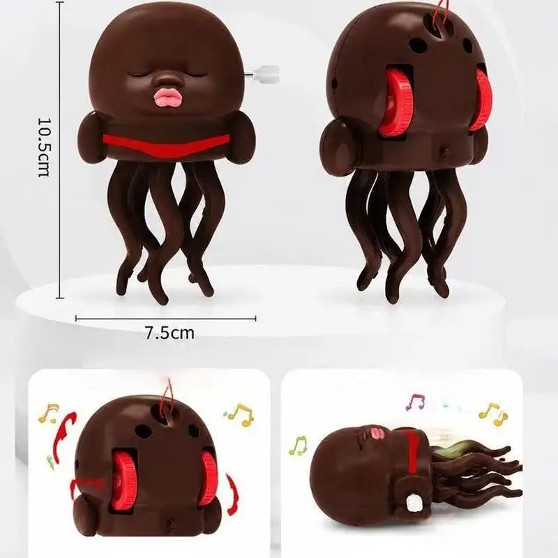 Magic Dancing Black Doll Natasha Stress Relief Toy Wind-up Funny Gift for Relaxation and Entertainment