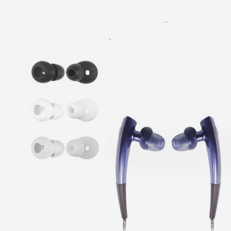 2 Pairs Silicone Anti-Slip Ear Buds Ear Tips Replacement for Samsung Gear Circle SM-R130 Bluetooth-compatible Earphone Gels