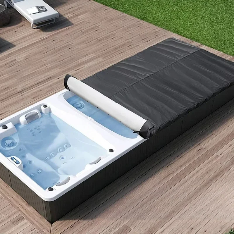 Waterproof roll-up pool cover pool cover