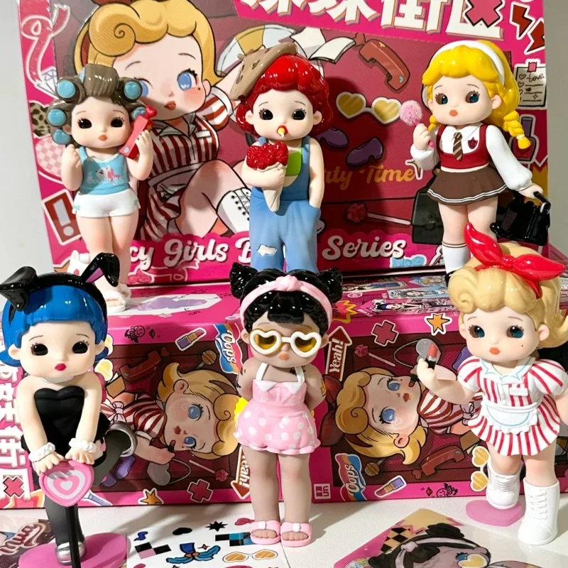 

Blind Box Ramy Spicy Girl Street Series Pvc Figurine Model Kawaii Desktop Ornament Decoration Mystery Box Girl Kid Collect Gifts