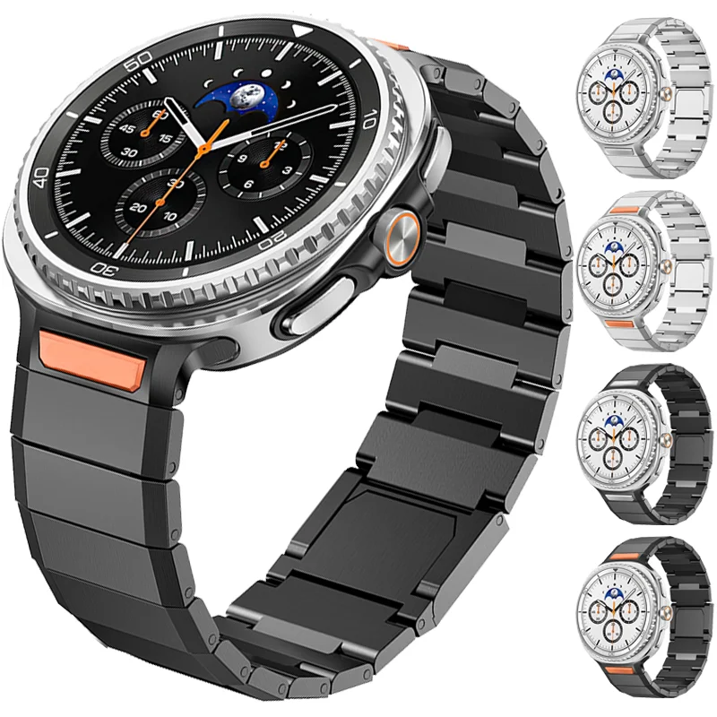 

Ремешок из нержавеющей стали без зазоров для Samsung Galaxy Watch 8, металлический ремешок 44 мм/40 мм для Samsung Watch 8, классический спортивный браслет 46 мм