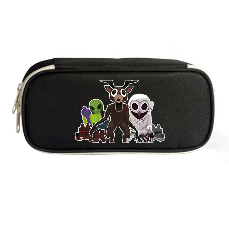 

Пенал для школьников в новом стиле Roblox «99 ночей в лесу», вместительная сумка для ручек, портативный органайзер для канцелярских принадлежностей