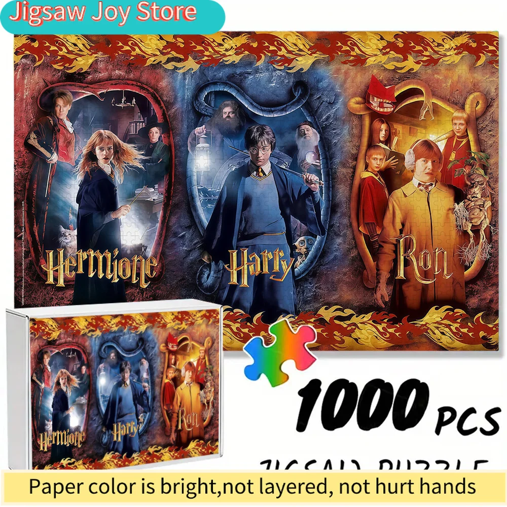 

of Warner Bros. Seamless Puzzles Z10.1-75, Featuring The Harry Potter Trio - Durable Thick Puzzle, a Great Adult Brain Game, P