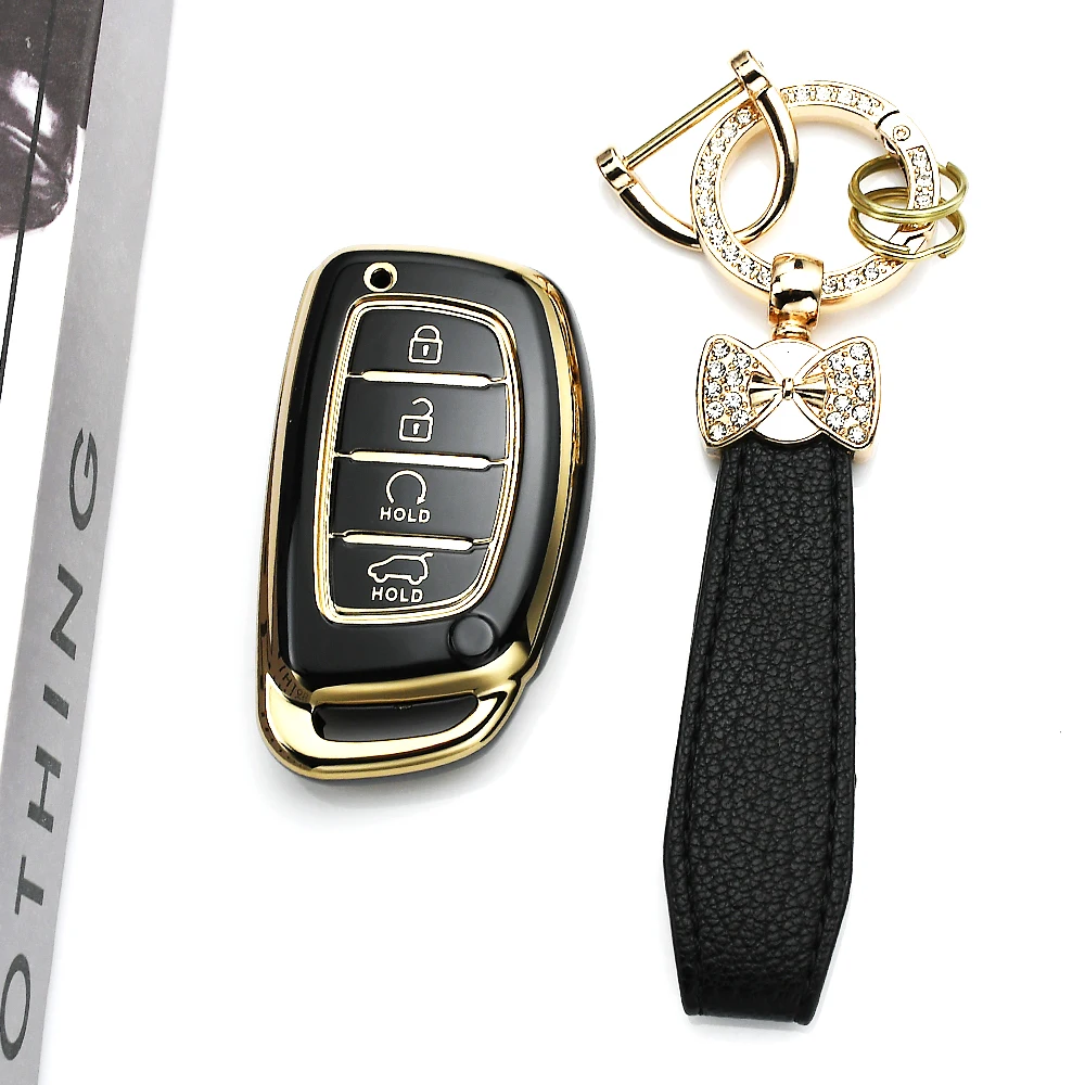 For Hyundai Elantra Creta Sonata Ioniq Ix35 I40 I20 I10 Tucson Accent Creata TPU Keyless Car Smart Remote Key Case Fobs Cover